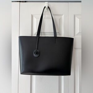 Kurt Geiger Chelsea Leather Shopper Bag Black
 11.5” H 18.5”L
Small bag 5”H 8”L
